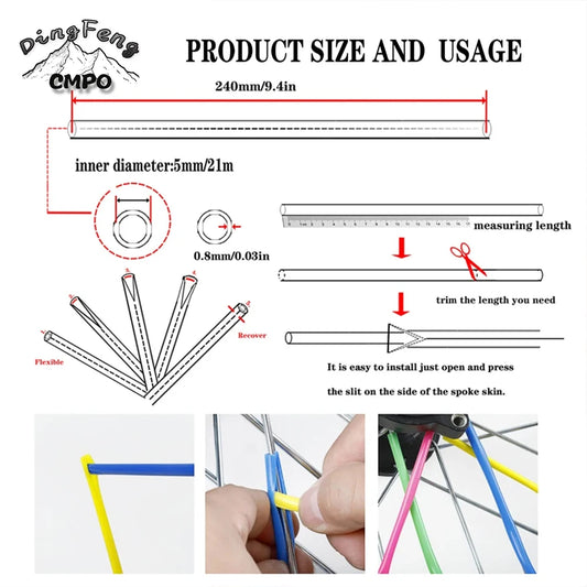 Bike spoke covers